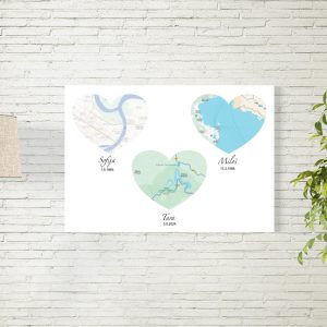 Personalizovana mapa - tri srca
